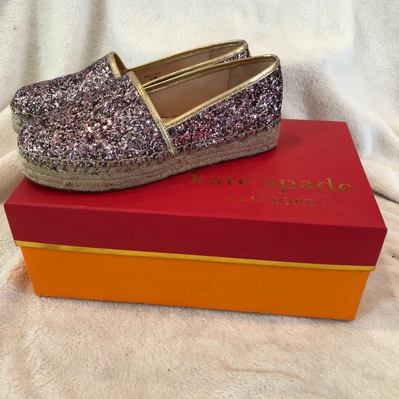 Kate Spade Rose Gold Linda Too Espadrilles NEW - Picture 2 of 6